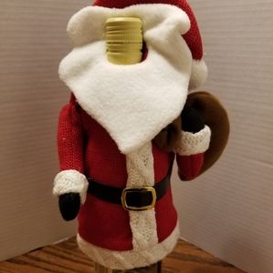 NEW WITH TAGS Santa coat for you wine or any bottl